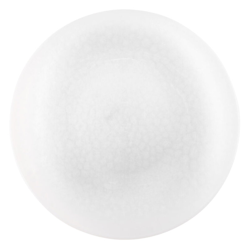 Assiettes blanches translucides martelées rondes 13 pouces Ecoqualité 16 personnes