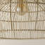 34.5cm H Rattan Dome Pendant Shade in Beige