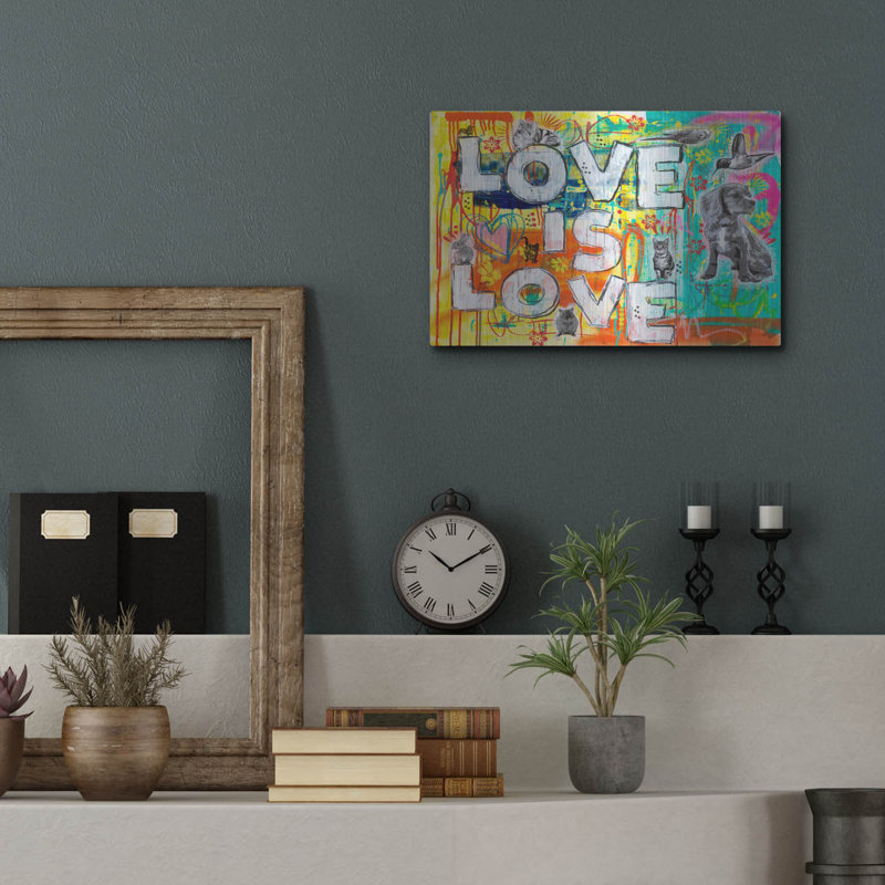 «Love Is Love» par Dean Russo, H 12 po x l 16 po