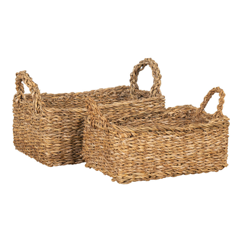 17 Stories Ambriah Seagrass Decorative Basket
