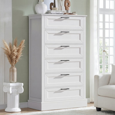 Commode 6 tiroirs 55,3 po 55 po