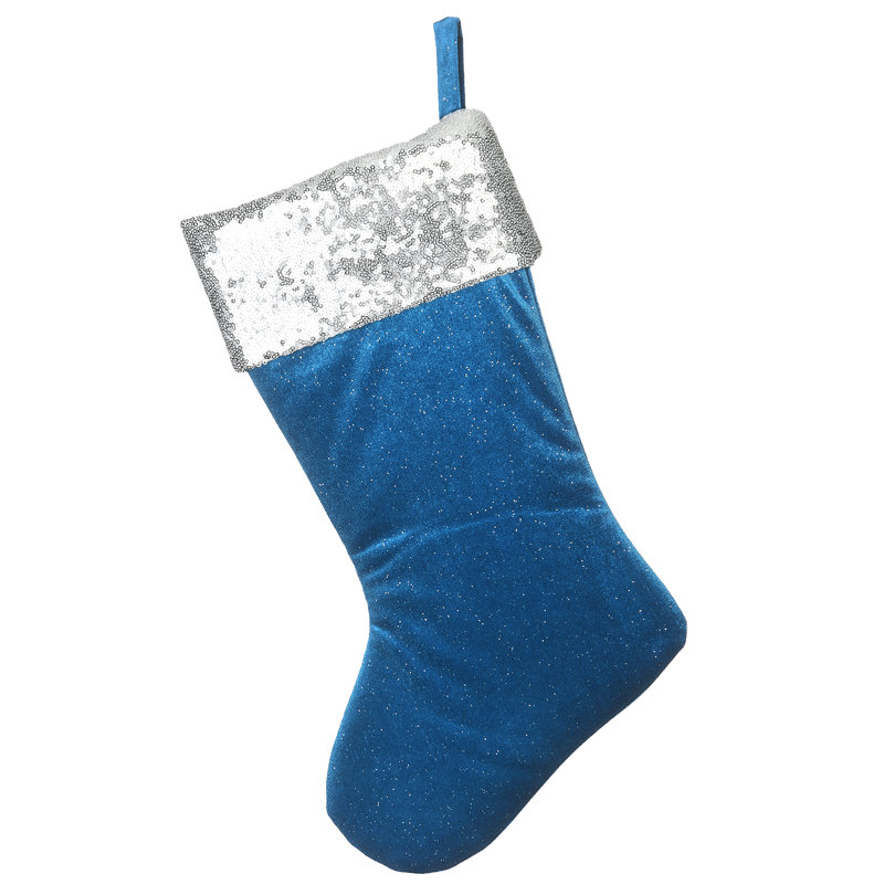 Chaussette de Noël en velours Holiday Aisle®, Île Seymour Nord, Galapagos