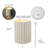 1-Light Cream Plug-In or Hardwire Wall Sconce