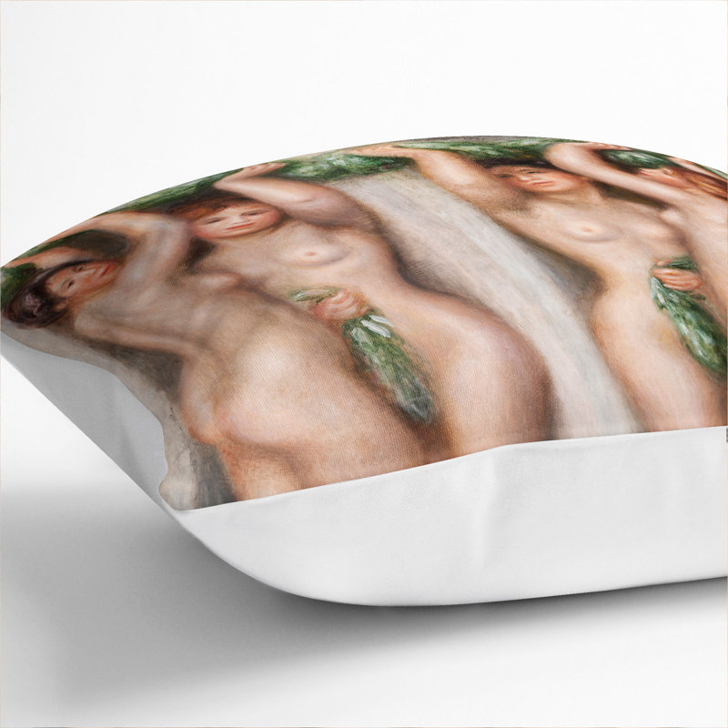 Square Cushion, White, 40cm H x 40cm W x 15cm D