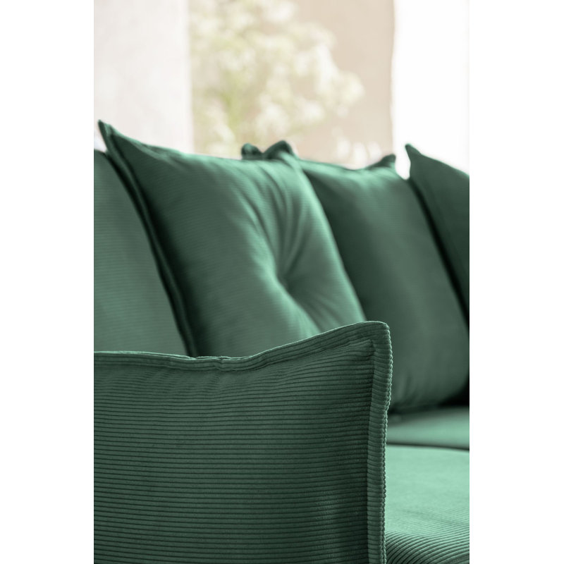 Lazy Lukka 8 Seater Sofa Bed, Green, Right Hand Facing