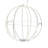 LED Foldable Metal Sphere 150 Light String Light