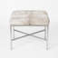 Upholstered Cowhide Stool-1329334970