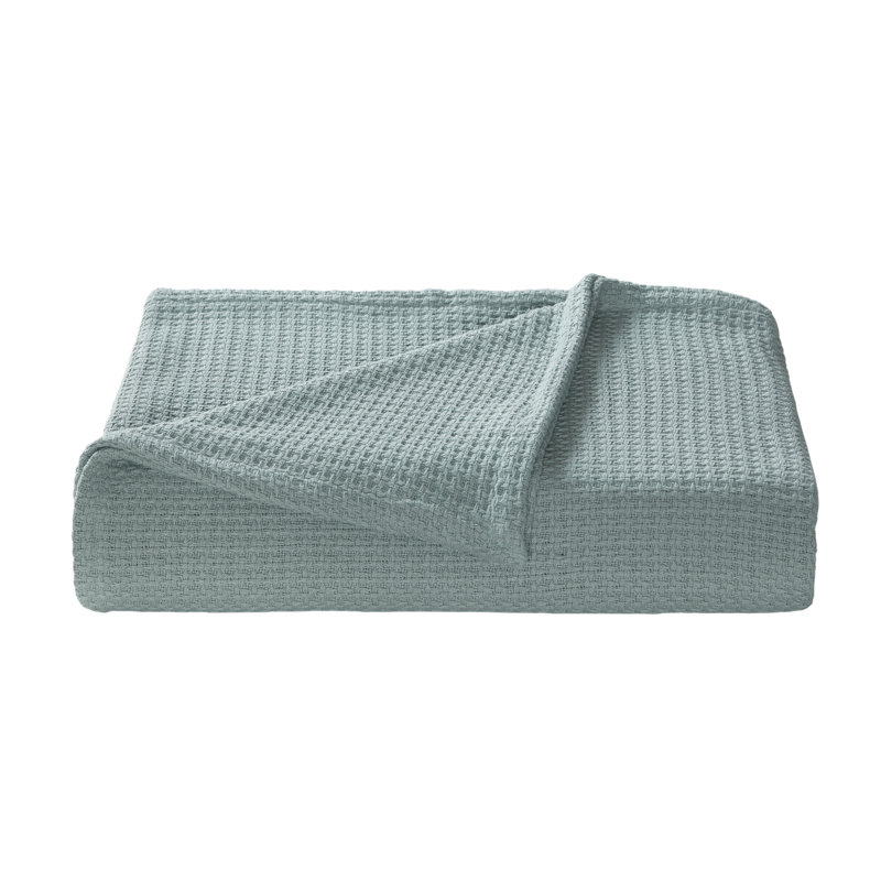 Hand Woven Blanket, King, Blue Green