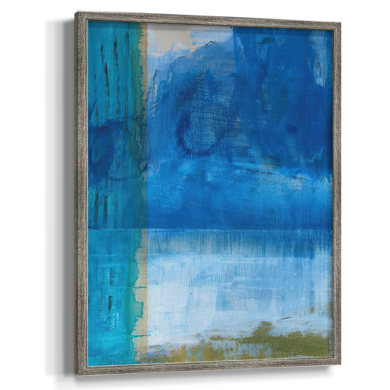 Bay Walk I, reproduction encadrée - bois massif, H 15 po x l 12 po