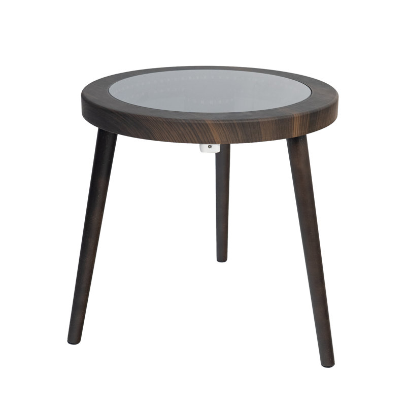 Table basse Infinity Mirror, Gris, Gris