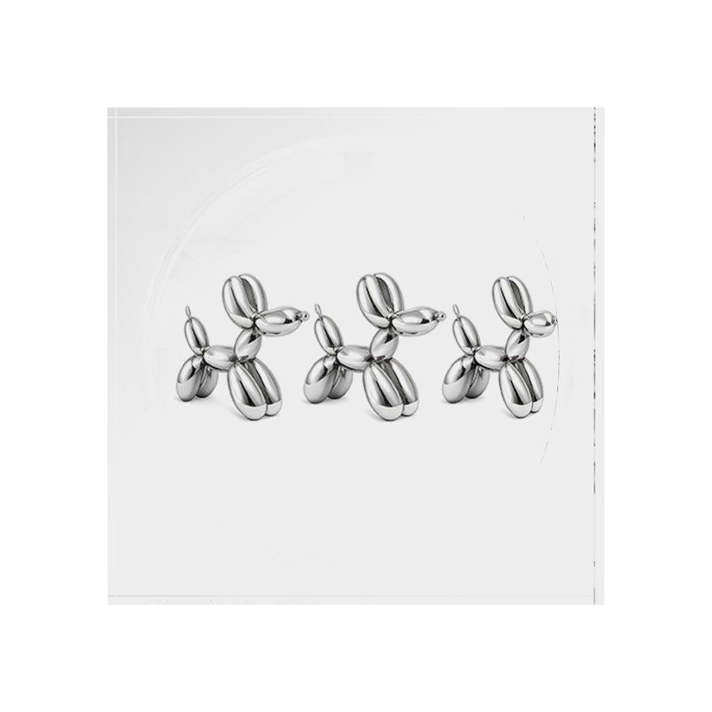 Plat à chat en chrome chromé, L 8 po x P 8 po x H 2 po