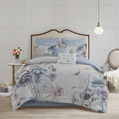 Cassandra 8 Piece Cotton Comforter Set