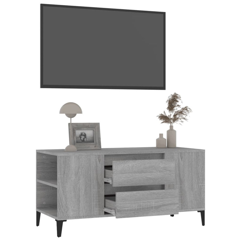 Keida TV Stand for TVs up to 43", Grey Sonoma