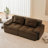 82" Modern L-Shaped Modular Sectional Sofa For Living Room, Corduroy Fabric, 2-Seater Couch With Deep Seat , Pearl-Like Piping, Tufted Design, No Assembly, Anti-Slip Design​-1065333673