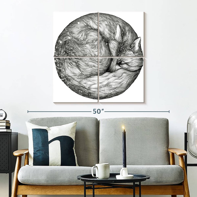 Brampt The Infinite Fox, 32" H x 32" W