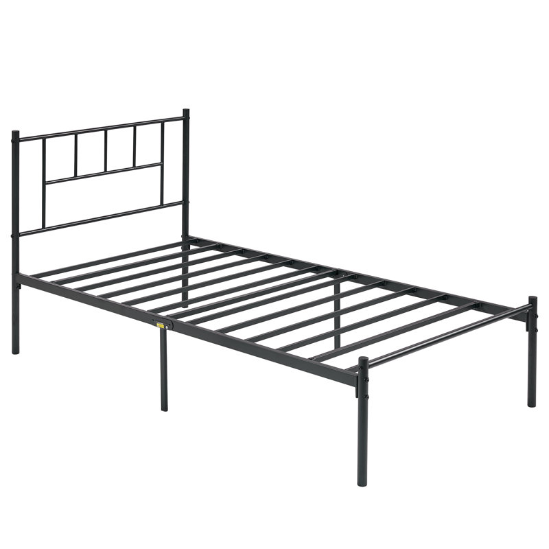 Lit plateforme simple, Noir