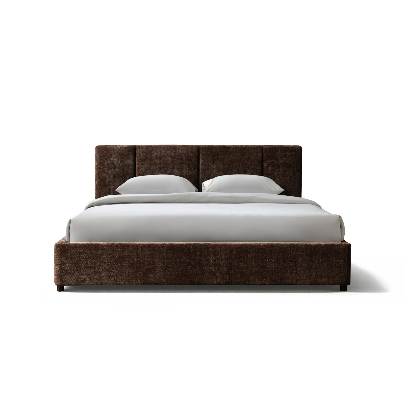 Ruthie Upholstered Bed, King, Brown