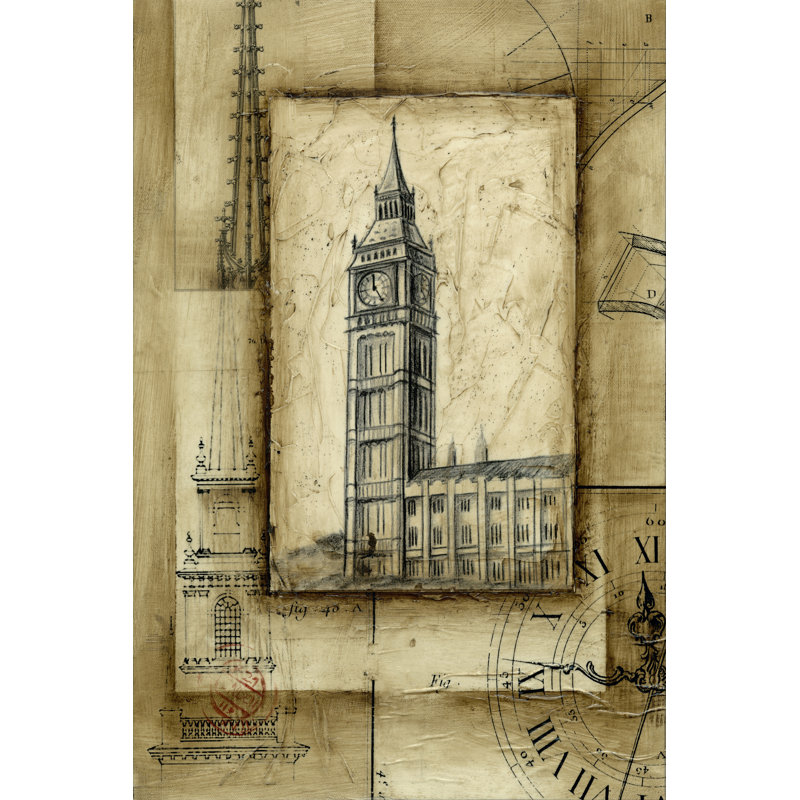Passport To Big Ben - Wrapped Canvas Print, 46cm H x 30cm W x 3.8cm D