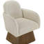 Fauteuil d'appoint pivotant en tissu texturé Marlowe Arachne-597287873-597287935