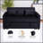 Versatile Pull-Out Sleeper Sofa with Adjustable Backrest and High-Density Foam for Comfort and Space Efficiency