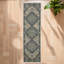 Tapis oriental bleu / vert Hovis-1950135611