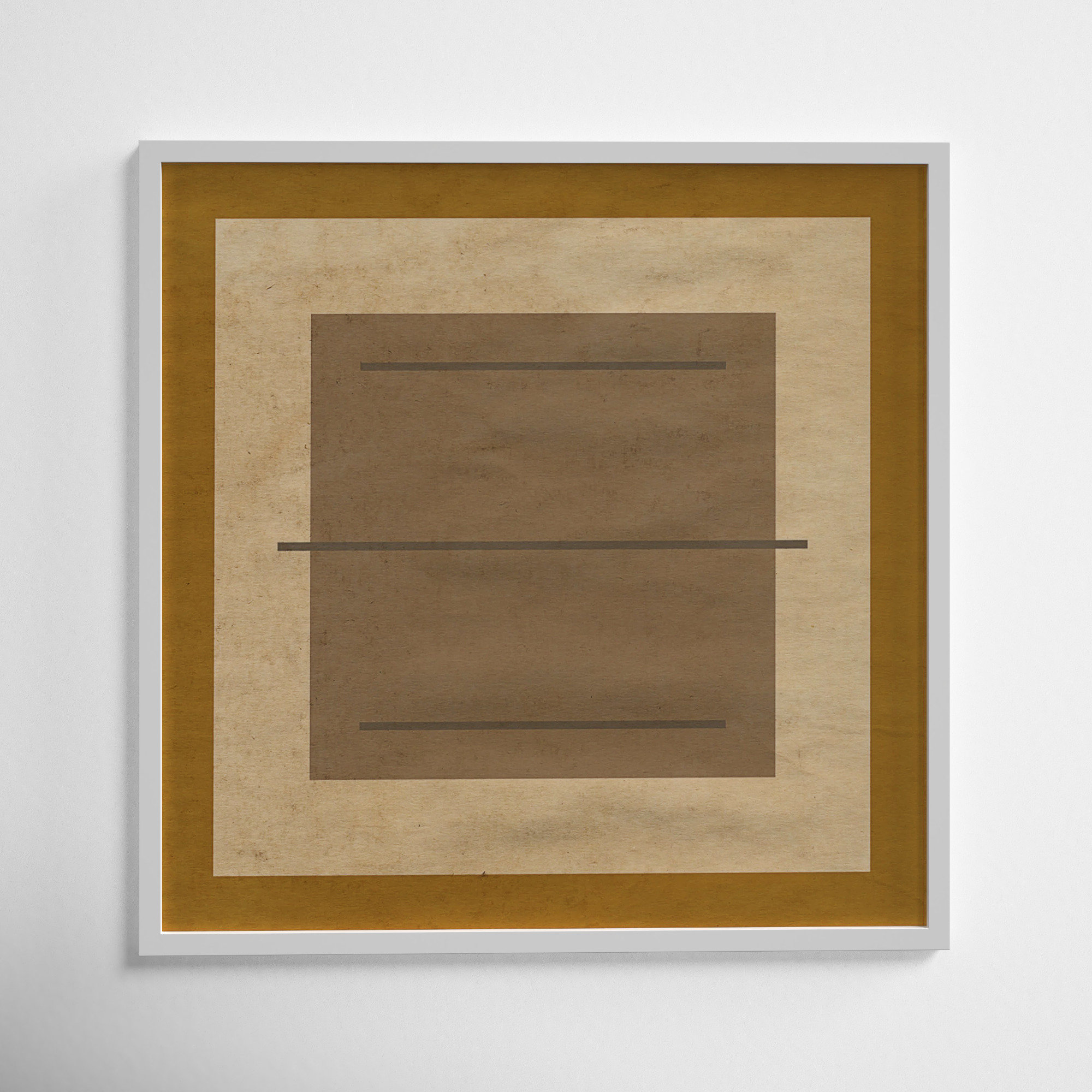 Amarillo Alberto by Oliver Gal, 14" H x 14" W x 0.5" D, White