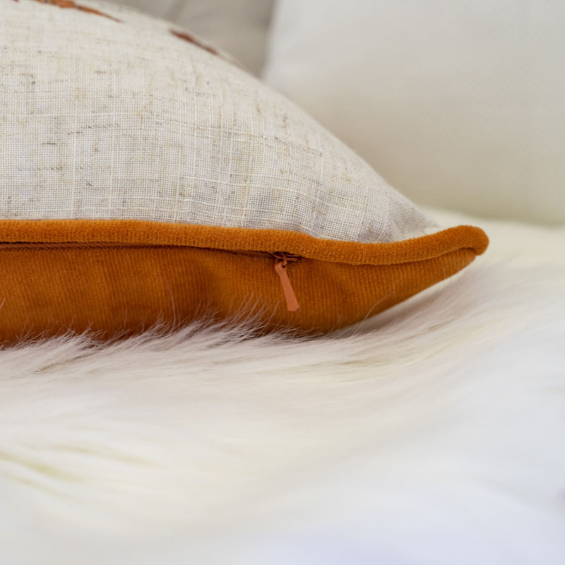 Coussin lombaire brodé citrouille - Coussin décoratif bleu brumeux d'automne, Light Baby Blue