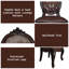 Chaise d'appoint Versailles au fini cerisier (ensemble de 2)