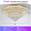 Plafonnier encastré 30 po avec lustres en cristal à intensité variable moderne avec télécommande-2094748002-2094748000