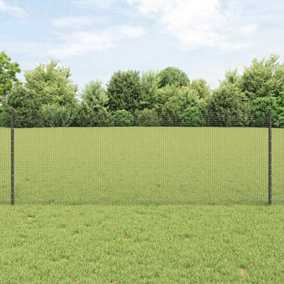 Vidaxl Fence With Posts Steel