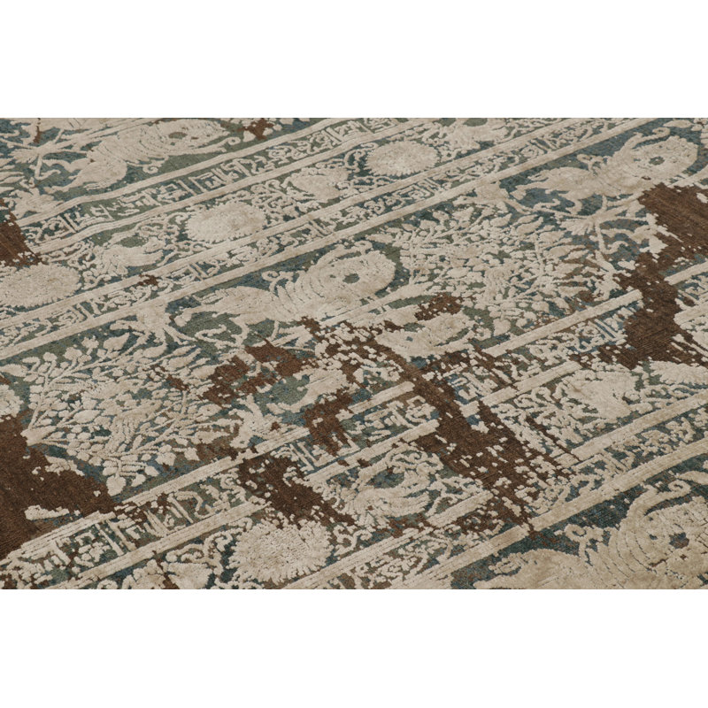 Modern One-of-a-Kind 9'0X12'0 Hand Knotted Area Rug