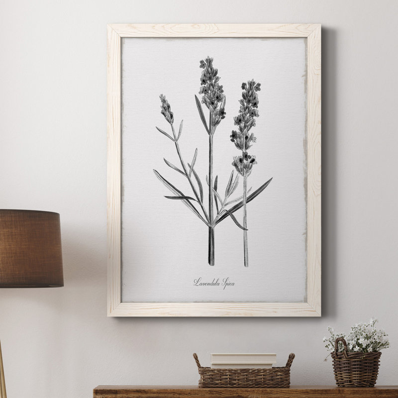 Simplement lavande - Toile encadrée de qualité supérieure - prête à être accrochée, H 20 po x l 17 po x P 1 po, Blanc