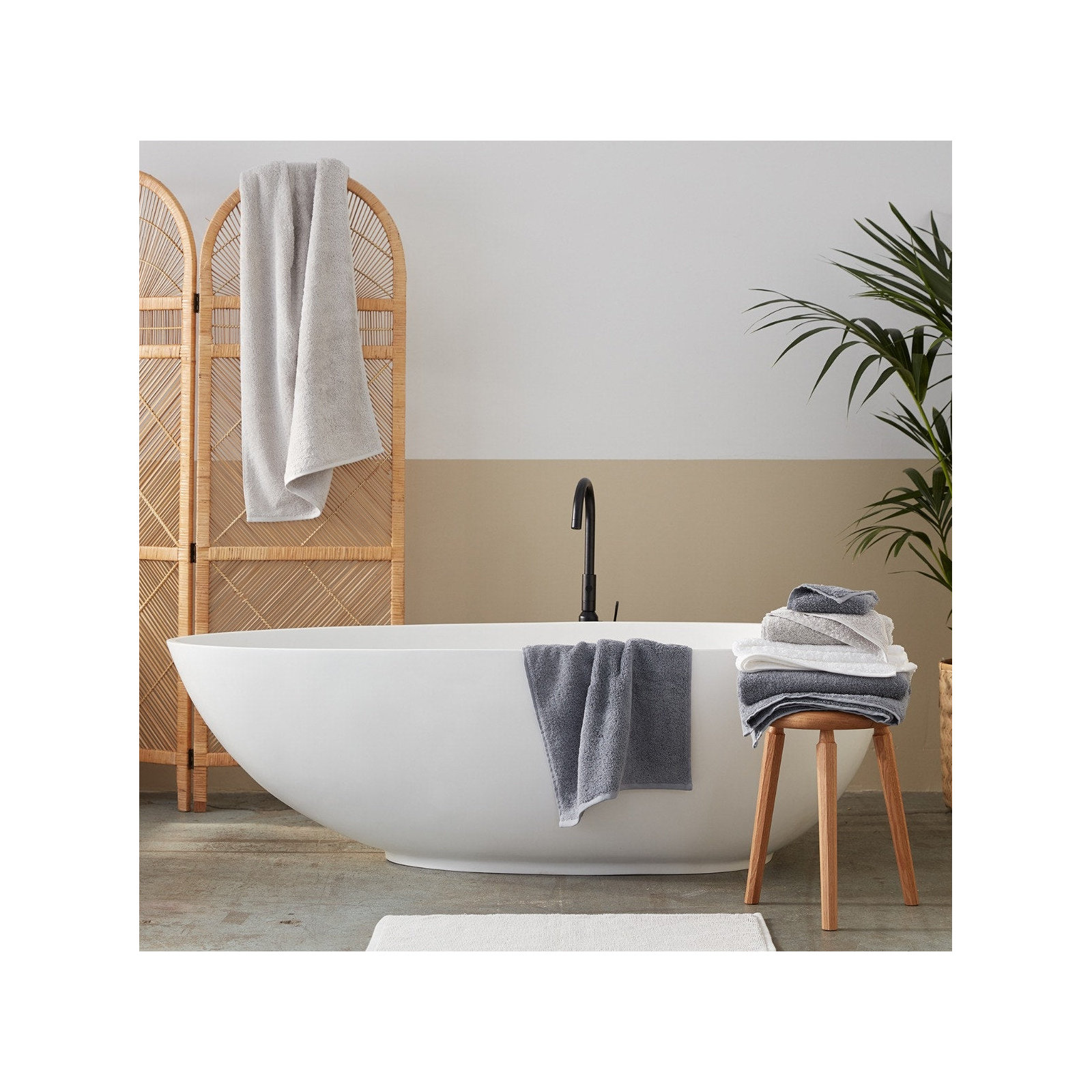 Cloud Loom Organic Bath Mat, Alpine White, 36" L x 24" W