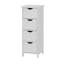 Armoire de rangement blanche pour salle de bain