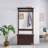 33.46"Dark Brown Minimalism Solid Wood Clothes Rack