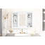 Armoire murale avec miroir de salle de bain 35 po x 27,5 po, construction, armoire fonctionnelle avec miroir, cadre, utilisation polyvalente