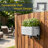 Permasteel Mini Planter W/Bracket, White-124310548