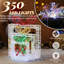 Décoration de Noël boîte cadeau irisée 3 pièces