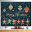 Merry Christmas Dancing Elf Children and Snow Flakes - impression d'art graphique-35119917-35119921
