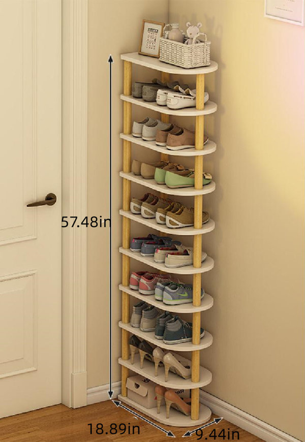 Small Shoes Organizer for Door Multi Layer Wall Corner Storage