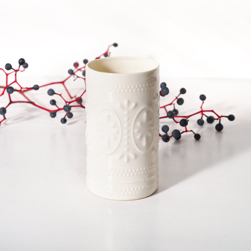 Aleynna Handmade Coffee Mug, White