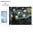 LED Lighted Canvas- Starry Night and Candle Set-1574276851