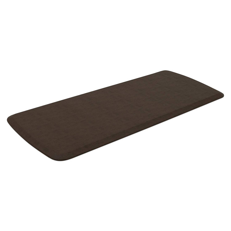 Tapis de cuisine antidérapant de couleur unie, 1 pi 8 po x 6 pi, Brun rustique