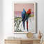 Palm Parrots - Peinture sur toile encadrée-109329974-109330378