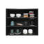 Armoire murale noire à 3 tablettes ouvertes de 36 po x 30 po, pour tous les espaces, spacieuse, moderne, facile à assembler, chambre à coucher, bureau, salon, garage, haut-493065087