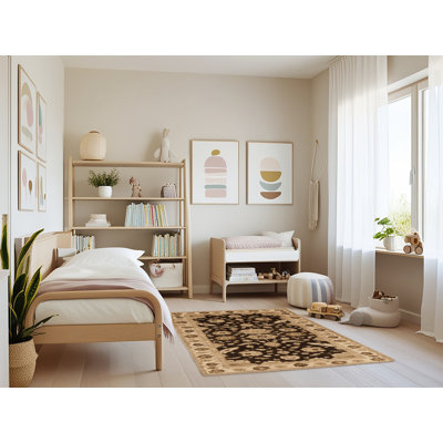 Tapis beige surteint lavable à la machine