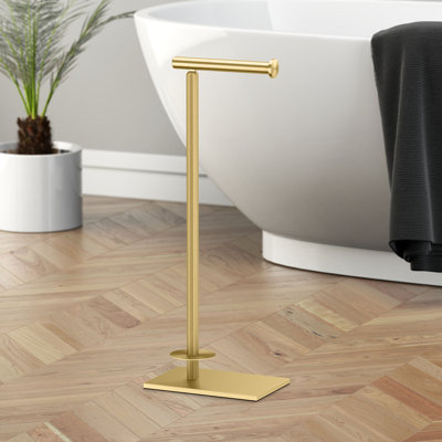 Freestanding Toilet Paper Holder with Storage