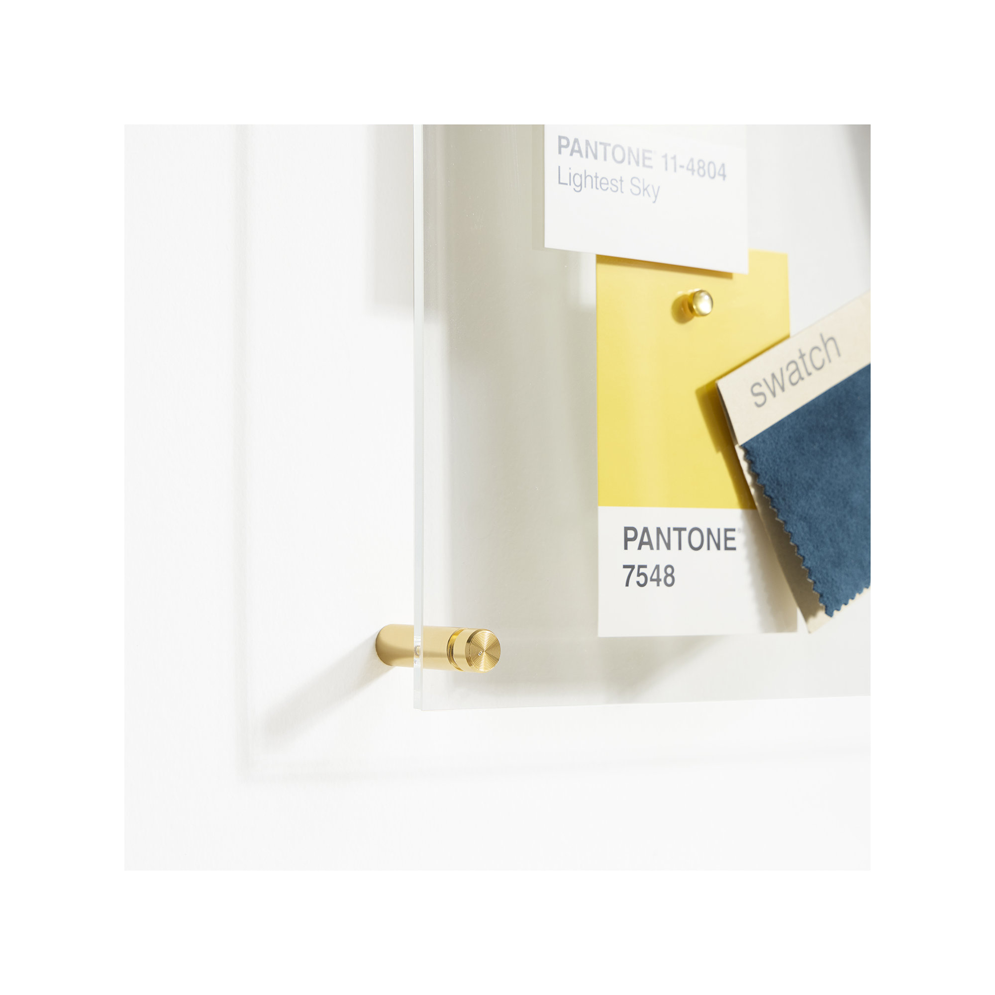 Easy Change Memo Board + Magnets, 12" x1 4", Gold