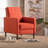 Fabric Recliner Chair Mid-Century Modern Recliner Pushback Single Recliner Sofa With Thicker Seat Cushion Tufted Upholstered Sofa With Wooden Leg For Living Room Bedroom-1877160098