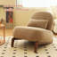 Chaise d'appoint avec pieds en bois massif-1584845517